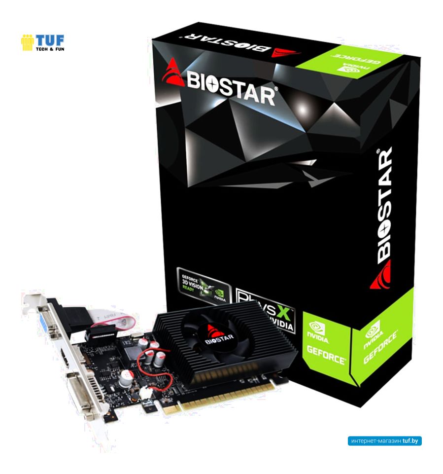 Видеокарта BIOSTAR GeForce GT 730 4GB DDR3 VN7313TH41 (LP)