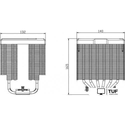 Кулер для процессора Thermalright Peerless Assassin 140 Digital (черный)