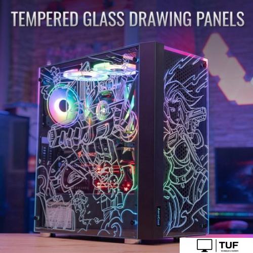 Корпус AeroCool Skribble SKRIBBLE-G-BK-V1