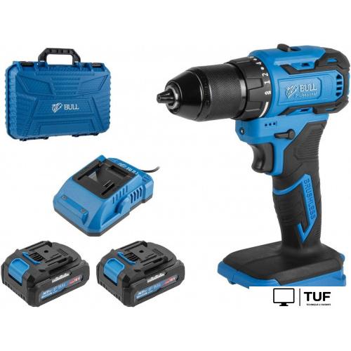 Дрель-шуруповерт Bull SR 1804 2329056 (с 2-мя АКБ, кейс)