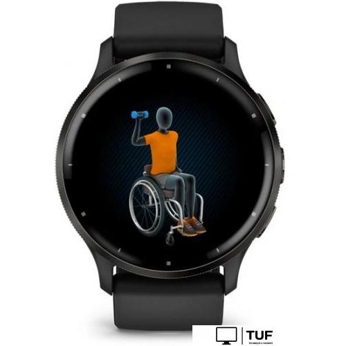Умные часы Garmin Venu 3 (черный, с силиконовым ремешком)