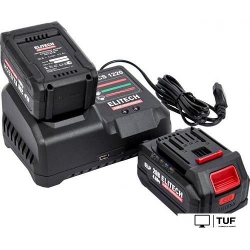 Ударная дрель-шуруповерт ELITECH CD 20BL2 E2201.042.02 (с 2-мя АКБ, кейс)