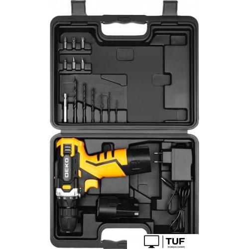 Дрель-шуруповерт Deko DKCD12V Set1 083-1022 (с 2-мя АКБ, кейс)