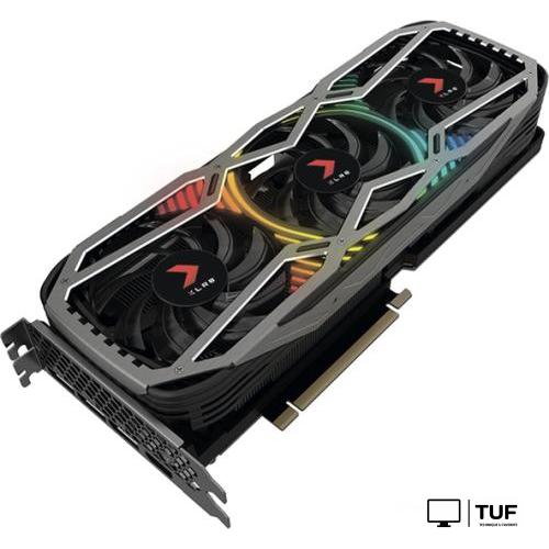 Видеокарта PNY GeForce RTX 3070 8GB XLR8 Gaming REVEL EPIC-X RGB Triple Fan LHR VCG30708LTFXPPB