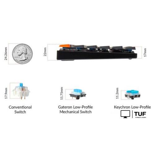 Клавиатура Keychron K5 SE RGB K5SE-E4-RU (Keychron Low Profile Optical Banana)