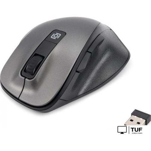 Мышь Oklick 504MW (черный/серый)