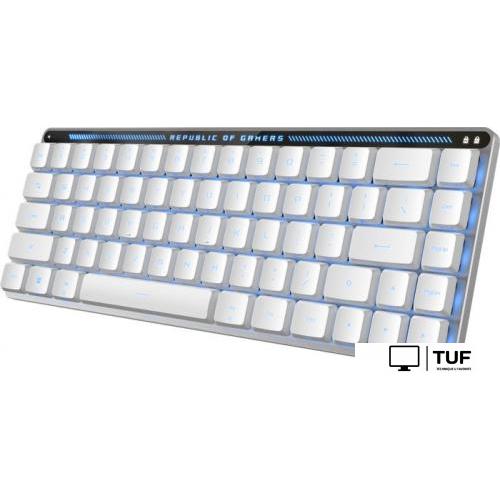 Клавиатура ASUS ROG Falchion Moonlight White (ASUS RX Low Profile Blue)