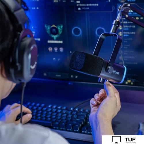 Проводной микрофон FIFINE AM8T (черный)