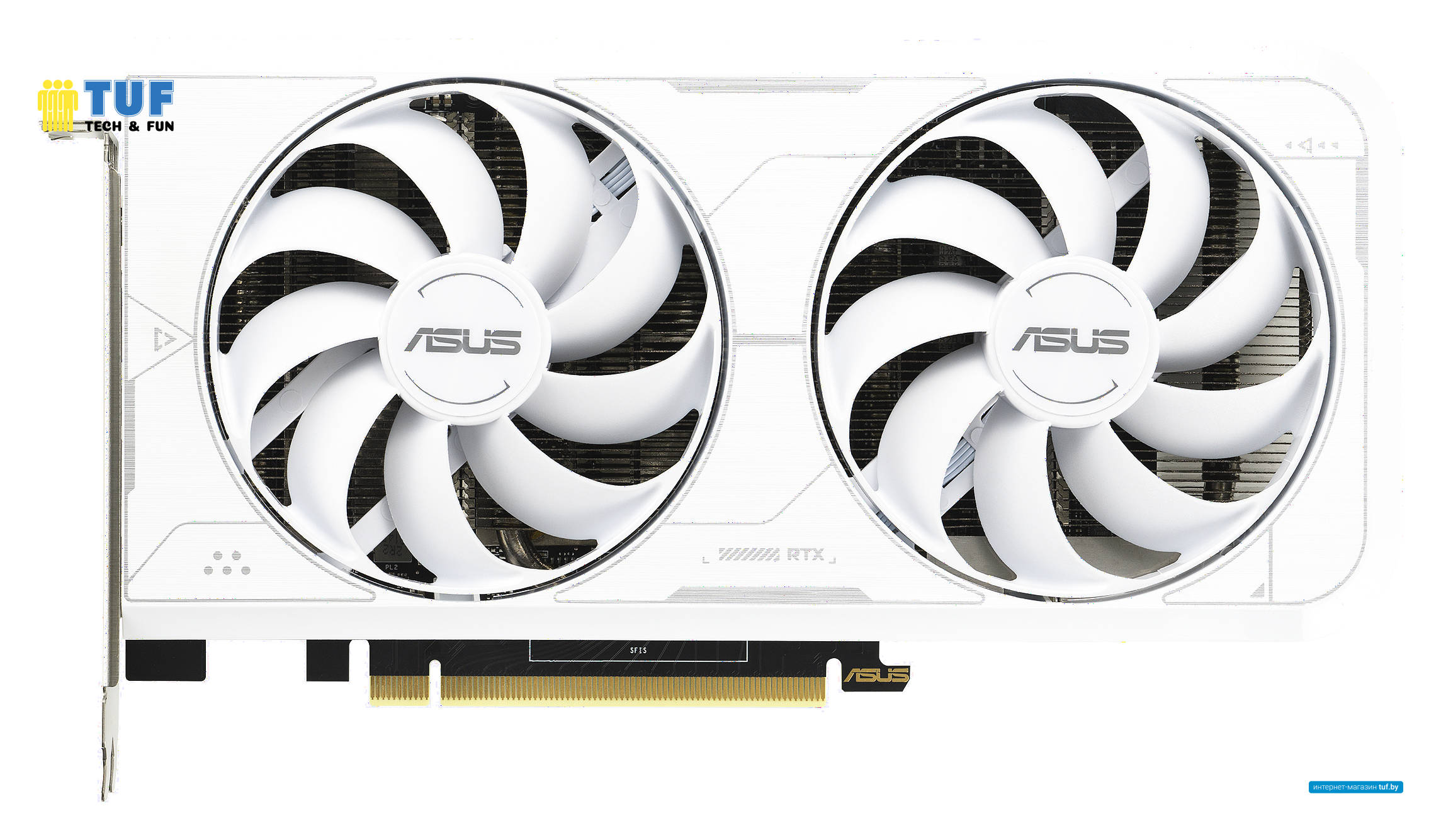 Видеокарта ASUS Dual GeForce RTX 3060 Ti White OC Edition 8GB GDDR6X DUAL-RTX3060TI-O8GD6X-WHITE