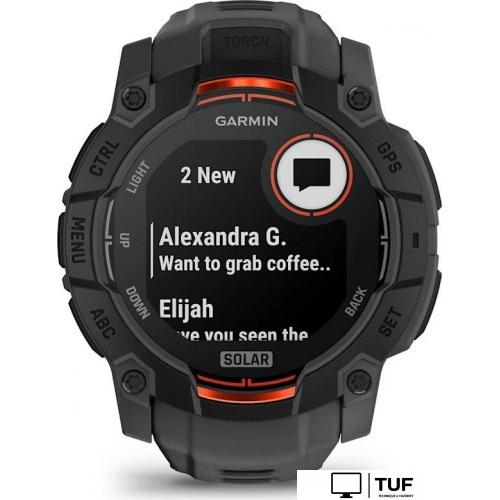 Умные часы Garmin Instinct 3 Solar 50 мм (черный)