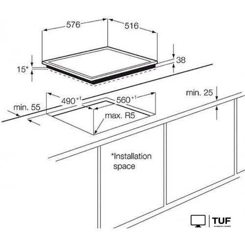 Варочная панель Electrolux EHF6342XOK