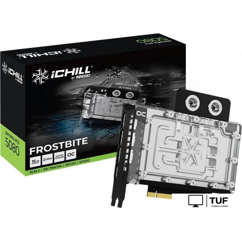 Видеокарта Inno3D GeForce RTX 5080 iChill Frostbite C50803-16D7X-1760FB