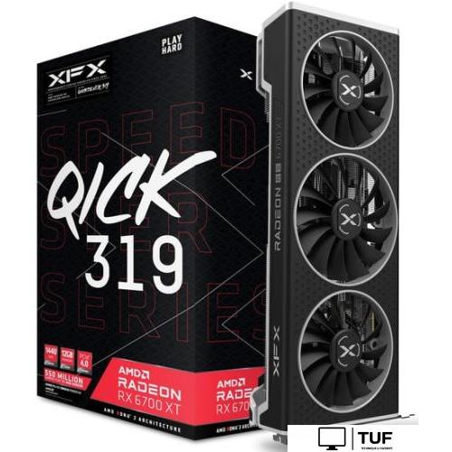 Видеокарта XFX Speedster Qick 319 Radeon RX 6700 XT Core 12GB GDDR6