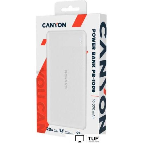 Внешний аккумулятор Canyon PB-109 10000mAh (белый)