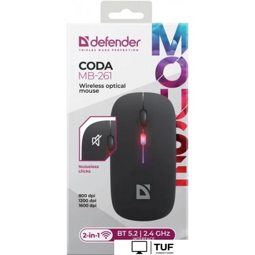 Мышь Defender Coda MB-261 (черный)