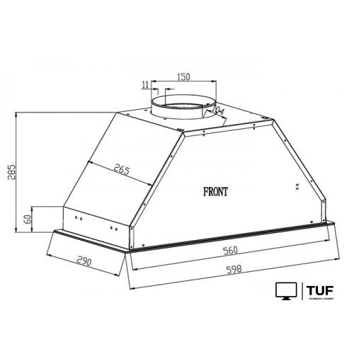 Кухонная вытяжка Schtoff Wanda 60 (черный)