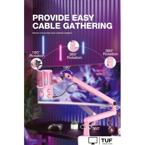 Проводной микрофон FIFINE TAM6 (розовый)