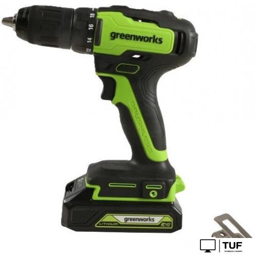 Дрель-шуруповерт Greenworks GD24DD35K2 3704007CUC (с 2-мя АКБ)