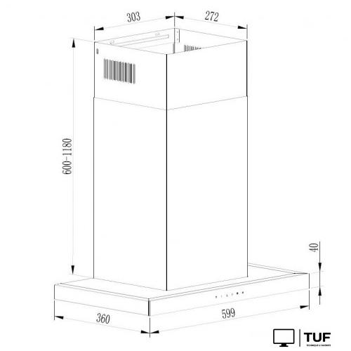 Кухонная вытяжка Schtoff Agata TC 600 Black