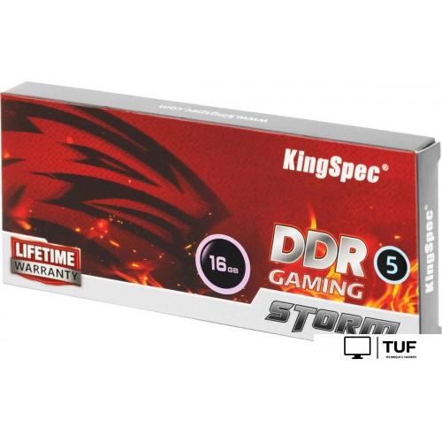 Оперативная память KingSpec Storm 8ГБ DDR5 4800 МГц KS4800D5M11016G
