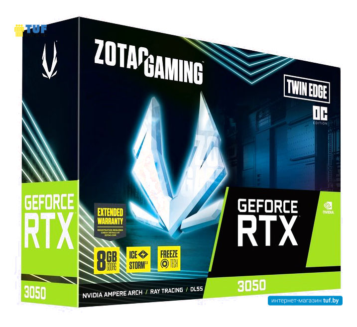 Видеокарта ZOTAC GeForce RTX 3050 Twin Edge OC ZT-A30500H-10M