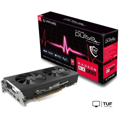 Видеокарта Sapphire Pulse Radeon RX 580 8GB GDDR5 [11265-05]