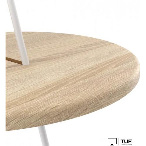 Журнальный столик Sheffilton SHT-CT36 (белый муар/дуб сонома)