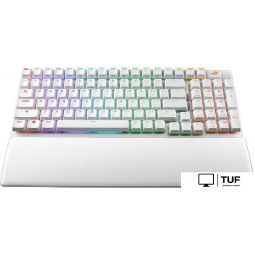 Клавиатура ASUS ROG Strix Scope II 96 Wireless Moonlight White (NX Snow)