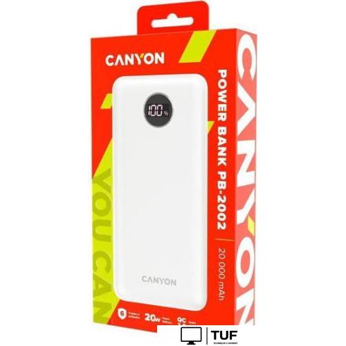 Внешний аккумулятор Canyon PB-2002 20000mAh (белый)