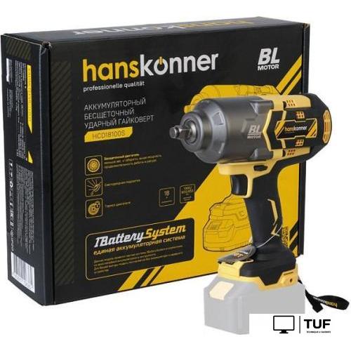 Гайковерт Hanskonner HCD18100S (без АКБ)