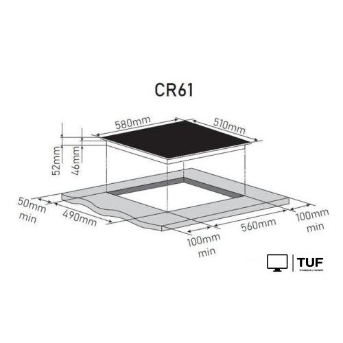Варочная панель ZorG CR61 black