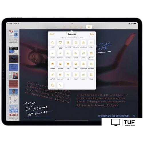 Планшет Apple iPad Pro 12.9 2022 5G 128GB MP5X3 (серый космос)