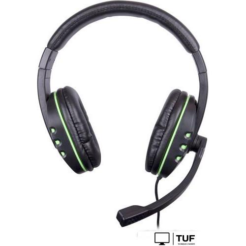 Наушники Ritmix RH-555M (черный/зеленый)