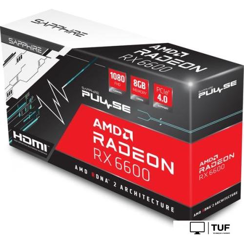 Видеокарта Sapphire Pulse Radeon RX 6600 8GB GDDR6 11310-01-20G