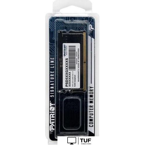 Оперативная память Patriot Signature Line 16ГБ DDR5 SODIMM 5200 МГц PSD516G520081S