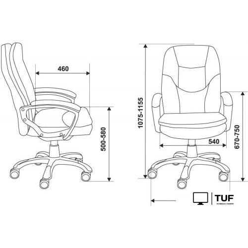 Офисное кресло Бюрократ CH-868N (черный)