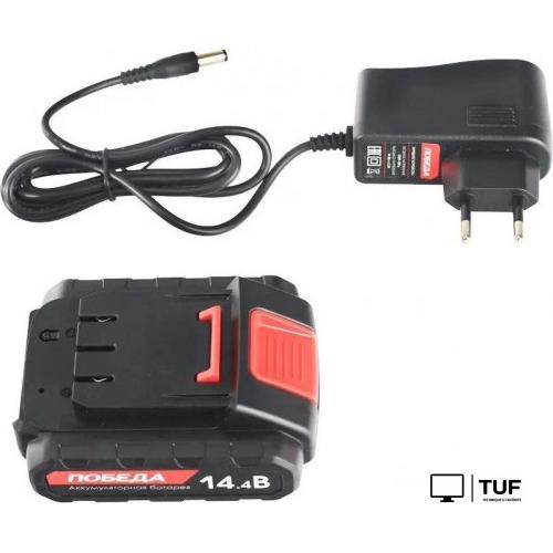 Дрель-шуруповерт Победа ДА-14/2 Ли 180201635 (с 2-мя АКБ, кейс)