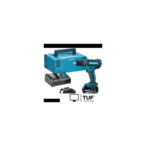 Ударная дрель-шуруповерт Makita DHP482RTJ (с 2-мя АКБ, кейс)