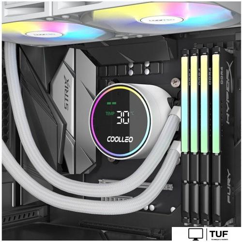 Система жидкостного охлаждения для процессора Coolleo Ice Fairy Dig 240 Lite (белый)