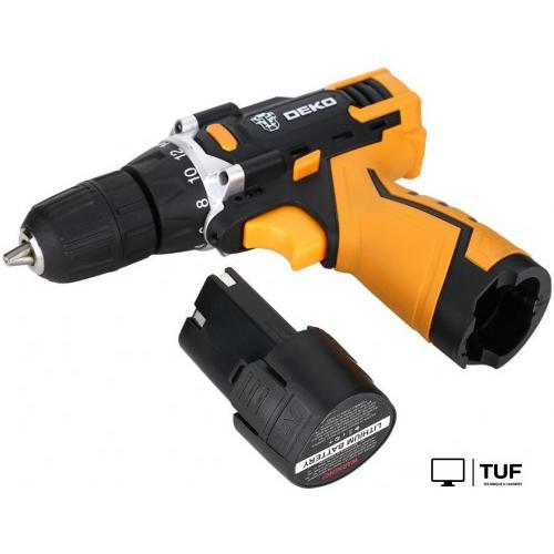 Дрель-шуруповерт Deko DKCD12FU-Li SET 104 063-4117 (с 2-мя АКБ, кейс, набор оснастки)