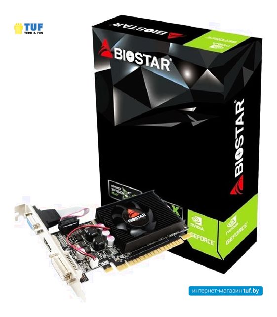Видеокарта BIOSTAR GeForce GT210 1GB DDR3 VN2103NHG6-TBARL-BS2