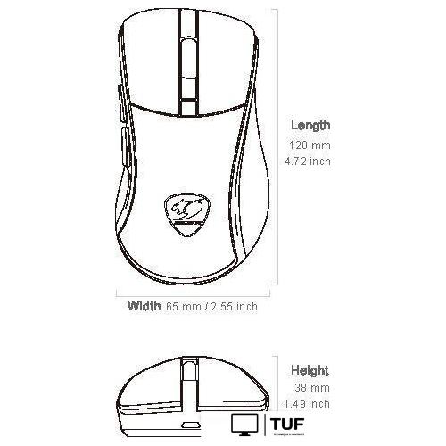 Игровая мышь Cougar Surpassion RX (черный)