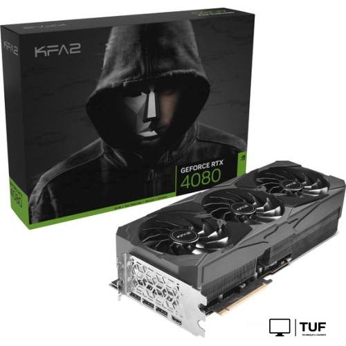 Видеокарта KFA2 GeForce RTX 4080 SG 1-Click OC 16GB GDDR6X 48NZM6MD6LSK