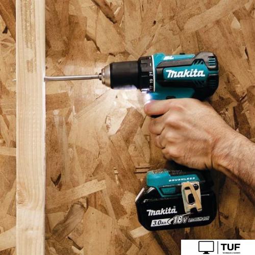 Дрель-шуруповерт Makita DDF485RFE (с 2-мя АКБ, кейс)