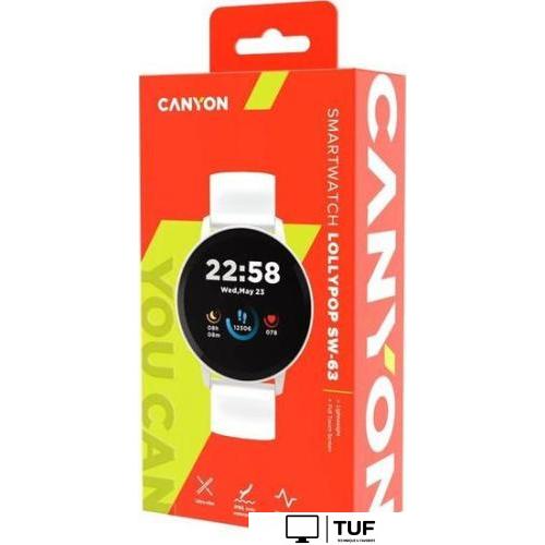 Умные часы Canyon Lollypop SW-63 (белый)