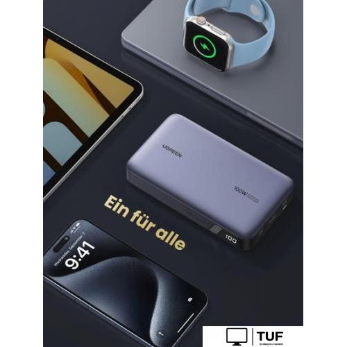 Внешний аккумулятор Ugreen PB720 20000mAh (серый)