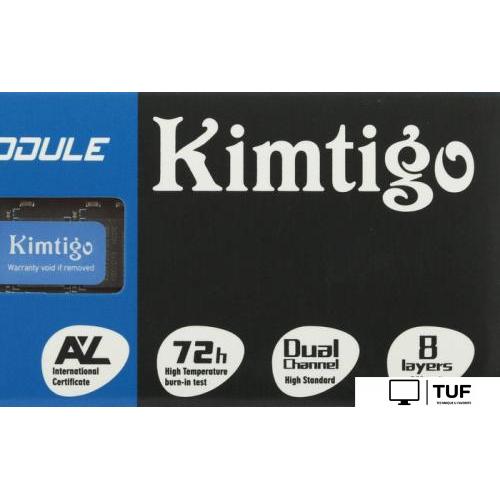 Оперативная память Kimtigo 4ГБ DDR4 SODIMM 2666 МГц KMKS4G8582666