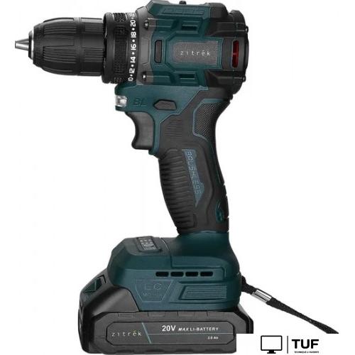 Дрель-шуруповерт Zitrek Greenpower 20 PRO 085-1314 (с 2-мя АКБ, кейс)