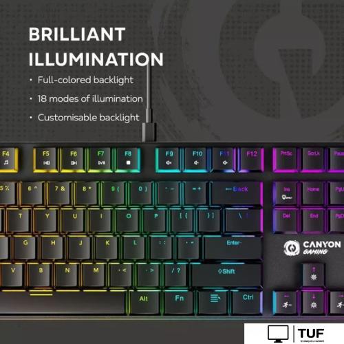 Клавиатура Canyon Cometstrike TLK GK-55