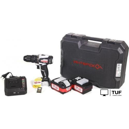 Ударная дрель-шуруповерт Интерскол ДАУ-13/36В 50 850.2.2.70 (с 2-мя АКБ, кейс)